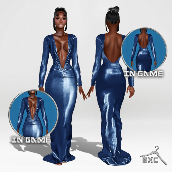 Alpha THE SEDUCTIVE DRESS by simsfinds - The Sims 4 Custom Content