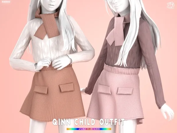 Mix Quinn Child Outfit brsims - The Sims 4 Custom Content