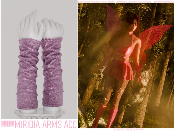 Alpha Miridia Arms Acc - The Sims 4 Custom Content