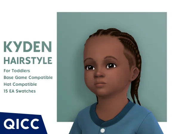 Maxis Match Kyden Hair - The Sims 4 Custom Content