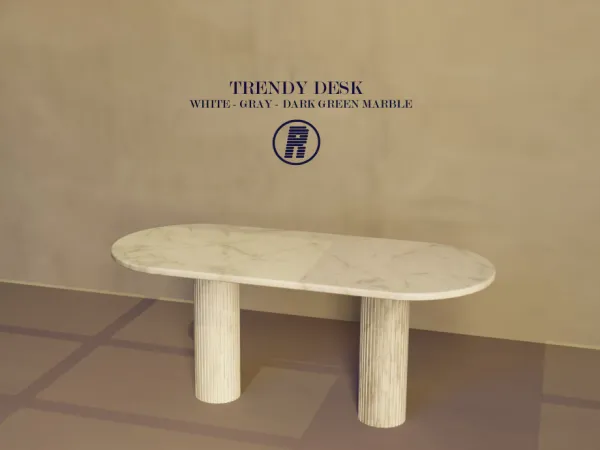 Mix Trendy Desk by rea247 - The Sims 4 Custom Content