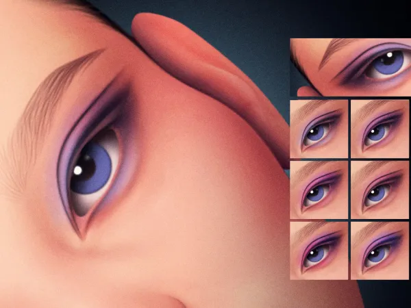 Alpha Petal Haze Eyeshadow MC18 V2 - The Sims 4 Custom Content