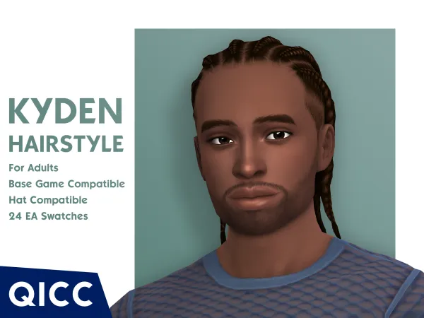 Maxis Match Kyden Hair - The Sims 4 Custom Content