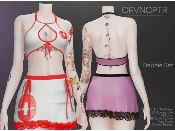 Alpha Debbie Set - The Sims 4 Custom Content