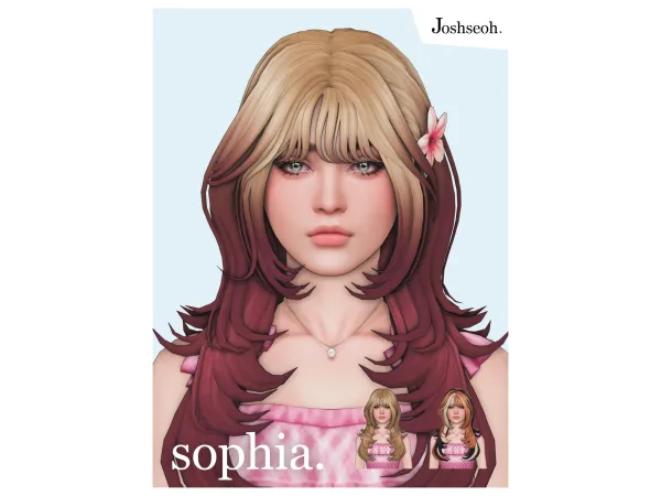 Maxis Match Sophia Hair by jo_se_oh - The Sims 4 Custom Content