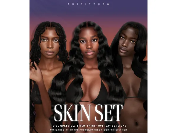 Alpha Female Skin Set by thisisthem - The Sims 4 Custom Content