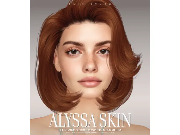 Alpha Alyssa Skin Sim by thisisthem - The Sims 4 Custom Content