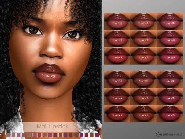 Alpha Mali Lipstick by MSQSIMS - The Sims 4 Custom Content