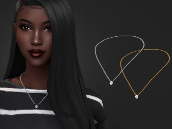Maxis Match Krystin Set Necklace - The Sims 4 Custom Content