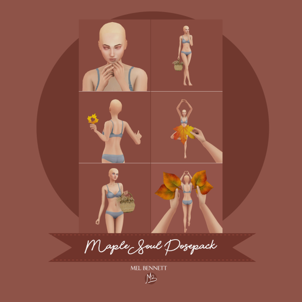 Mix Maple Soul Posepack by melbennett - The Sims 4 Custom Content