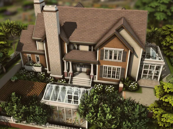 Maxis Match Traditional Suburban House (NO ) by plumbobkingdom - The Sims 4 Custom Content