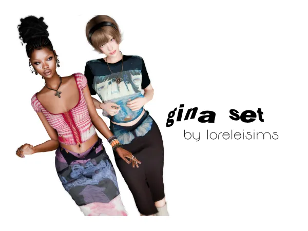 Alpha gina set by loreleisimss - The Sims 4 Custom Content