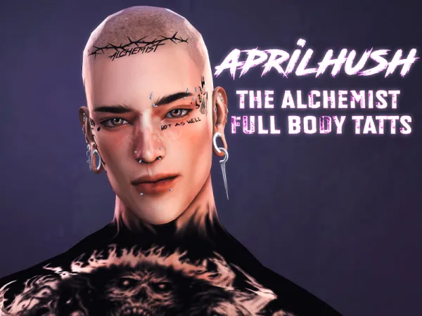 Mix [aprilhush] the alchemist full body tatts by aprilhush - The Sims 4 Custom Content