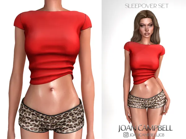 Alpha SLEEPOVER SET by Joan_Campbell_Beauty_ - The Sims 4 Custom Content
