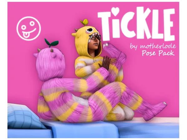 Mix Pose Pack Tickle by motherlode199 - The Sims 4 Custom Content