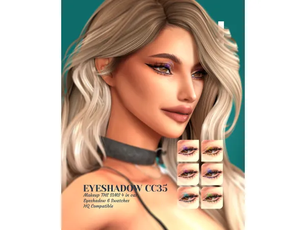 Alpha LEAN EYESHADOW CC35 - The Sims 4 Custom Content