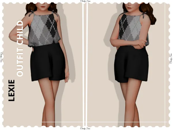 Alpha Lexie Outfit Child - The Sims 4 Custom Content