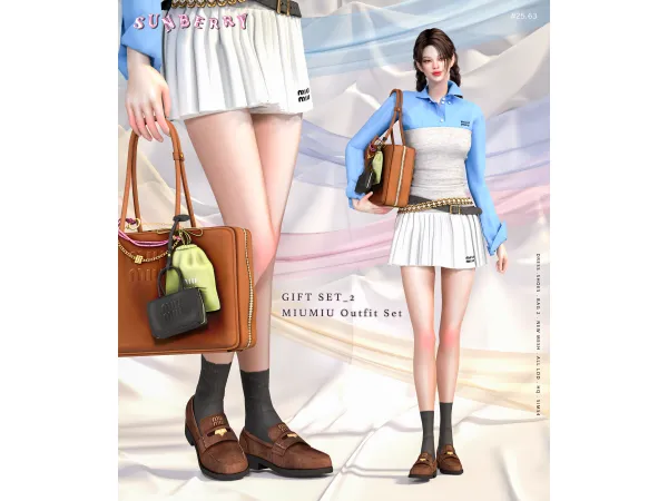 [SUNBERRY ]#25.63_GIFT SET2_MIUMIU Dress & Shoes & Bag 2
