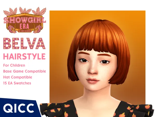 Maxis Match Belva Hair - The Sims 4 Custom Content