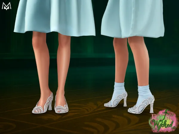 Mix Wicked Crystal Heels by Mermalade - The Sims 4 Custom Content