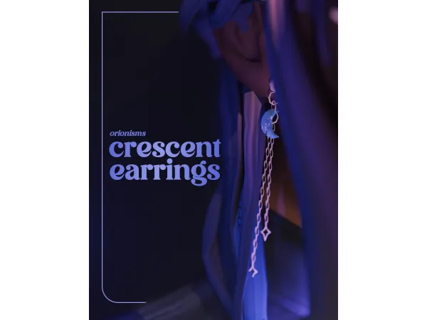 crescent earrings by orionisms