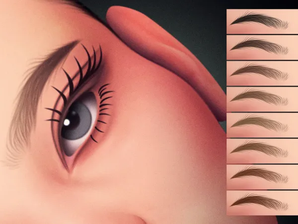 Mix Dorian Brows MC12 V2 - The Sims 4 Custom Content