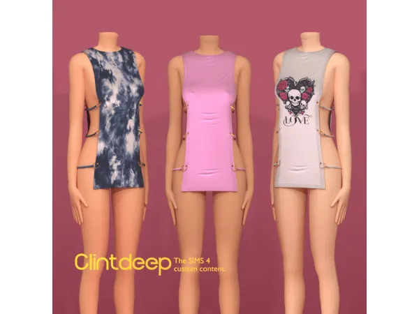 Mix Clintdeep Aurora Outfit - The Sims 4 Custom Content