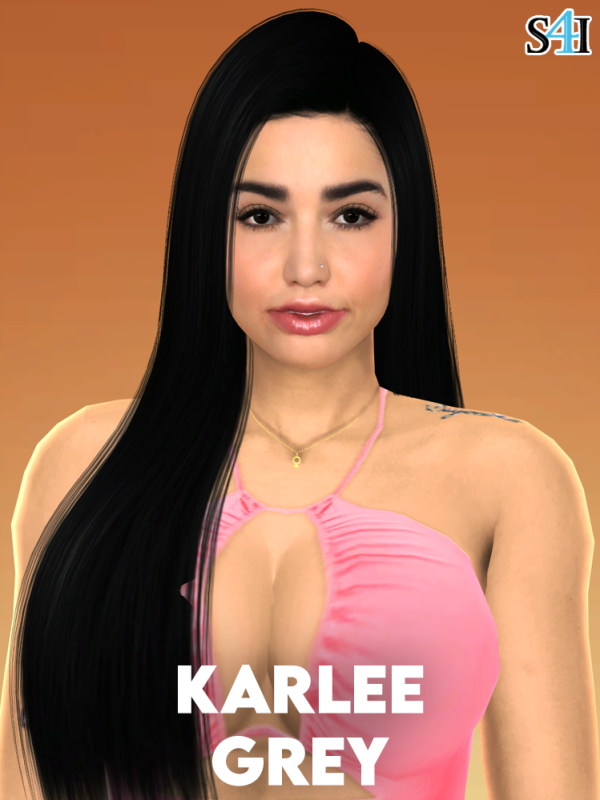 Alpha Sims 4 CAS Karlee Grey by sims4imagination - The Sims 4 Custom Content