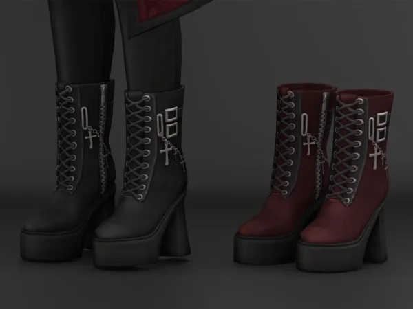 Maxis Match Midnight Manor 2 Boots - The Sims 4 Custom Content