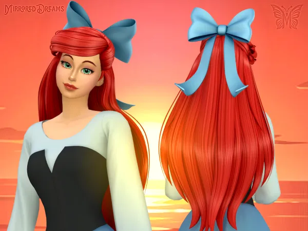 Mix Cabelo Ariel Lau00e7o - The Sims 4 Custom Content