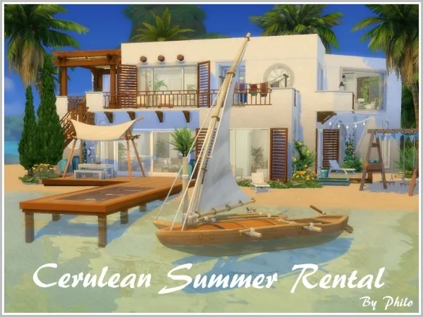 Maxis Match Cerulean Summer Rental - The Sims 4 Custom Content