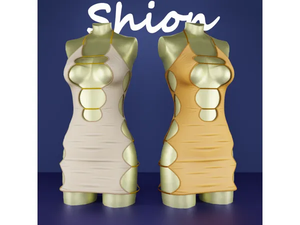 Alpha Shion Mia Dress - The Sims 4 Custom Content