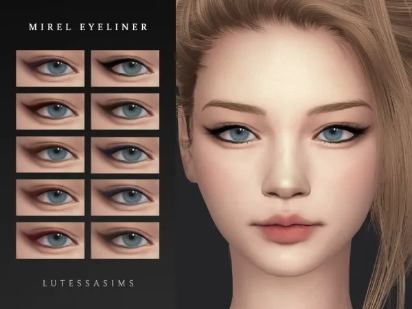 Alpha Mirel Eyeliner - The Sims 4 Custom Content