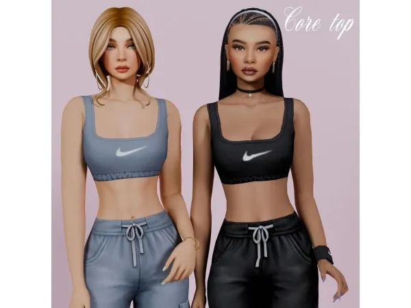Maxis Match core top - The Sims 4 Custom Content