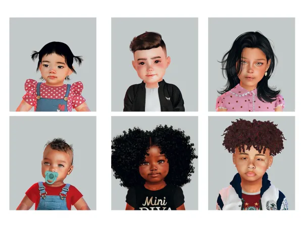 Alpha Sim Dump 56 Infants toddlers and children - The Sims 4 Custom Content