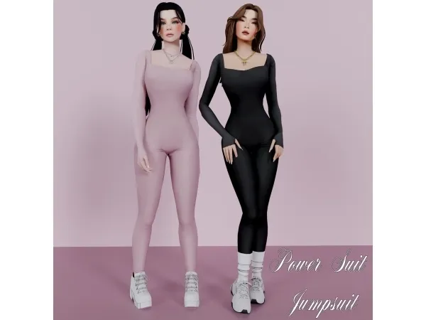 Maxis Match Power suit Jumpsuit - The Sims 4 Custom Content