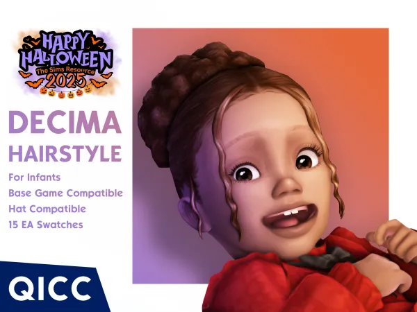 Maxis Match Decima Hair - The Sims 4 Custom Content