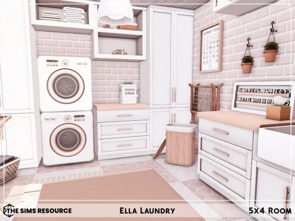 Sims 4 Maxis Mix Laundry CC: Ella kitchen