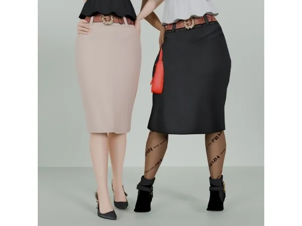 Maxis Match u00c9lise Skirt - The Sims 4 Custom Content
