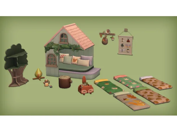 Forest Friends Set by jacky93sims - The Sims 2 Custom Content