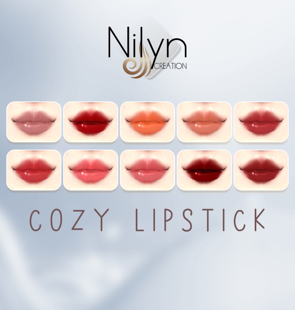 Mix NILYN COZY LIPSTICK by nilynsims - The Sims 4 Custom Content