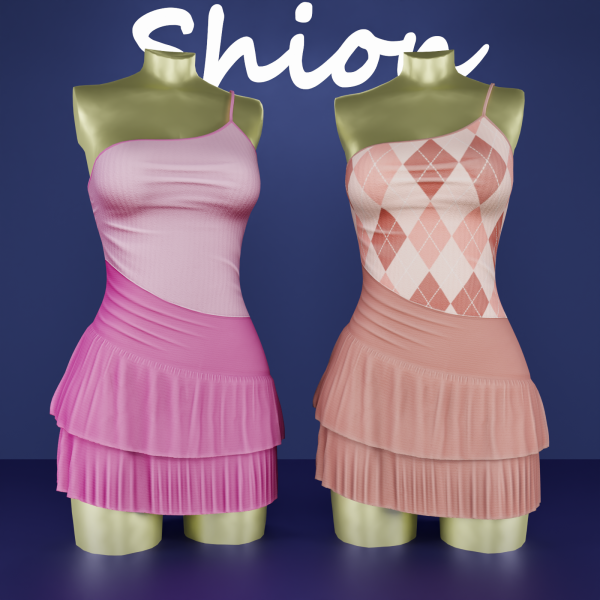 Alpha Shion Mariabell Dress by shion_sims - The Sims 4 Custom Content
