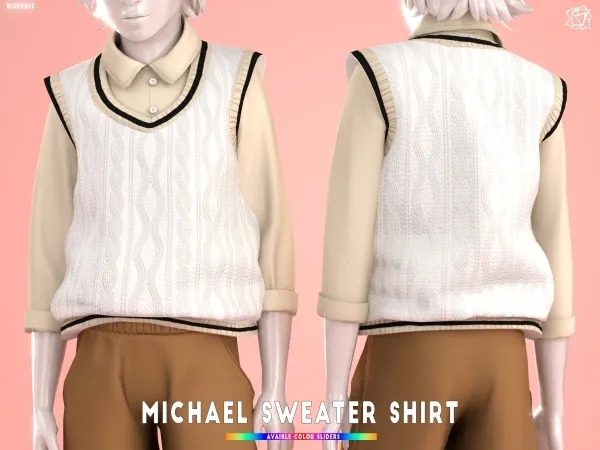 Mix Michael sweater shirt Brsims - The Sims 4 Custom Content