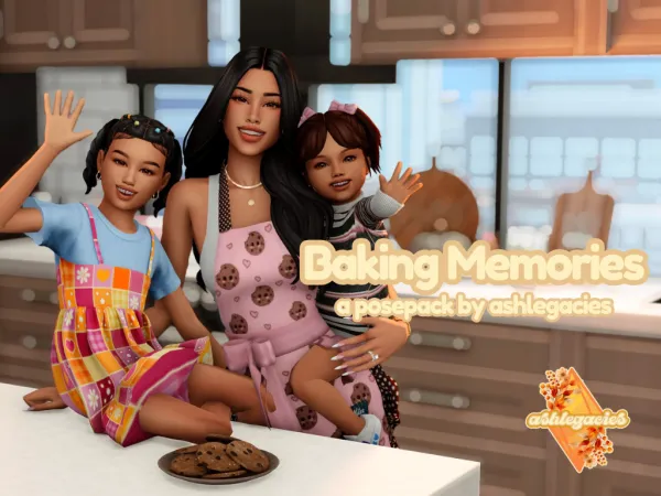 Mix Baking Memories Posepack - The Sims 4 Custom Content
