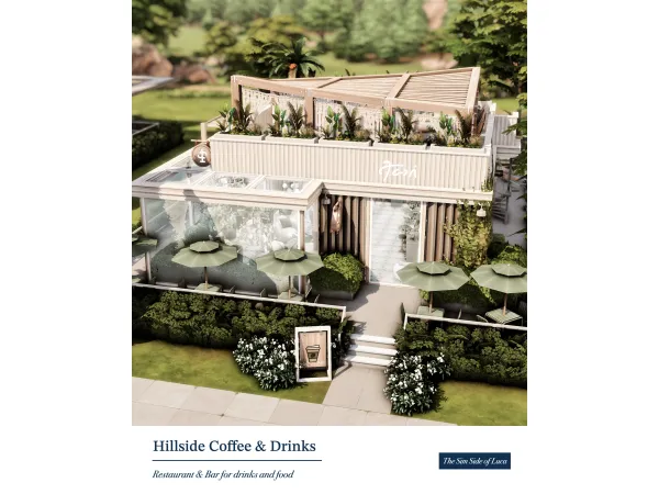 Mix Hillside Coffee Drinks Newcrest by TheSimSideofLuca - The Sims 4 Custom Content