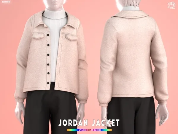 Mix Jordan Jacket Top Brsims - The Sims 4 Custom Content
