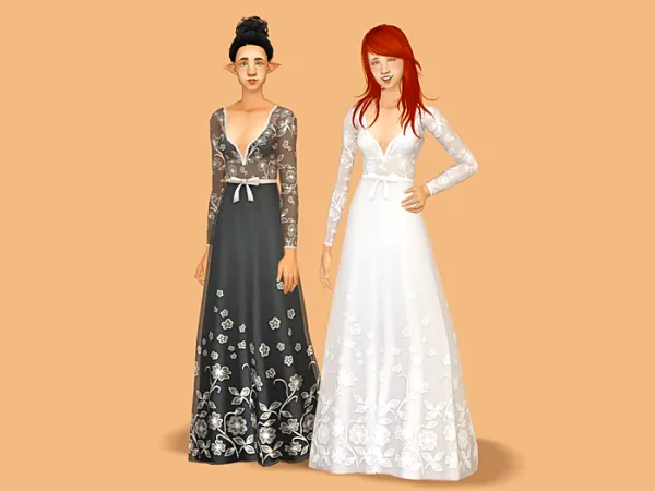 4t2 caio Isley Dress by deedee - The Sims 2 Custom Content
