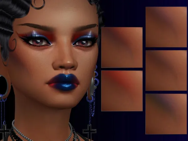Alpha Raven Blush - The Sims 4 Custom Content