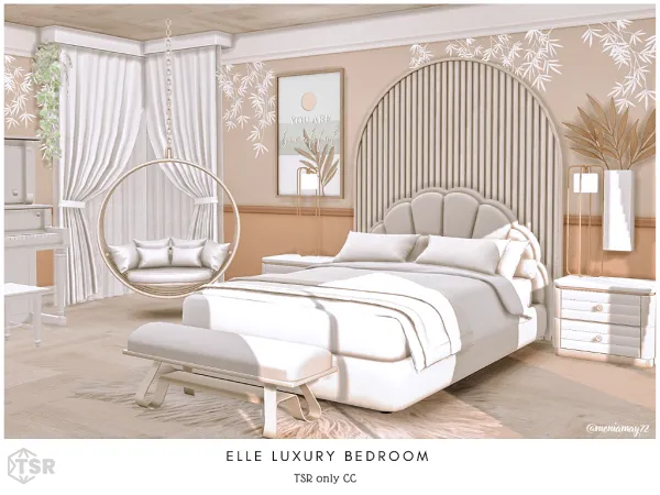 Mix Elle Luxury Bedroom - The Sims 4 Custom Content