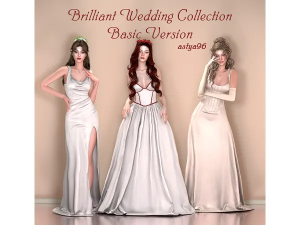 Alpha Brilliant Wedding Collection Basic Verion by astya96 - The Sims 4 Custom Content